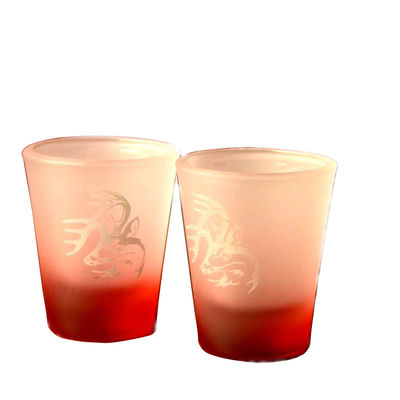 جودة 2oz Tinting Color Frozen Matte Unique Shot Glasses مصنع