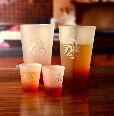 جودة 2oz Tinting Color Frozen Matte Unique Shot Glasses مصنع