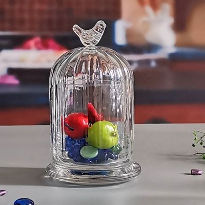 جودة Customized Color Glass Cloche Jar with Bell Dome Glass Lid For Candle Wax مصنع