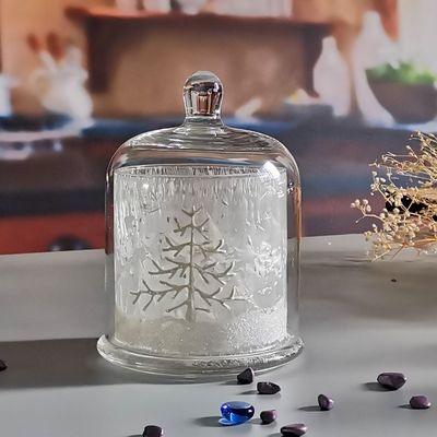 جودة Customized Color Glass Cloche Jar with Bell Dome Glass Lid For Candle Wax مصنع