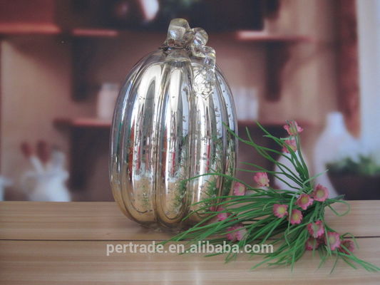جودة Pumpkin Lantern Antique Glass Candle Holders For Halloween مصنع