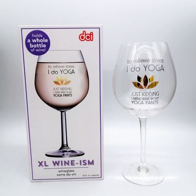 جودة Mouthblown Large Size 750ml Stemed Crystal Wine Glasses , Crystal Red Wine Glasses مصنع