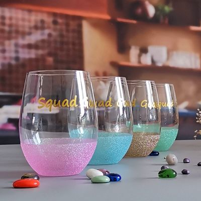 جودة LFGB 450ml Wine Glass , Crystal Wine Glass For Anuversery Party مصنع