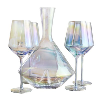 جودة Hand Blown Crystal Wine Glass Set مصنع