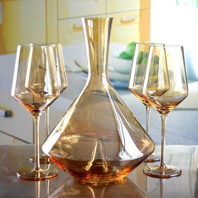 جودة Hand Blown Crystal Wine Glass Set مصنع