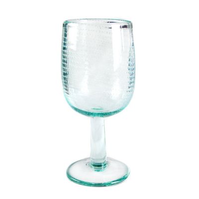 جودة Natural Color Thick Wall 11oz Vintage Crystal Goblets With Bubbles مصنع