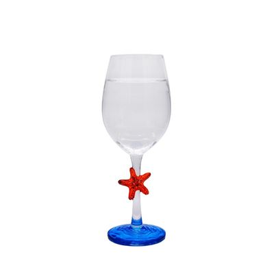 جودة Creative Sea Animal Stem Crystal Wine Glass For Summer Holiday مصنع