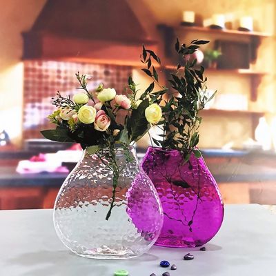 جودة Home Decoration 8" Fish Style Vintage Pink Glass Vase مصنع