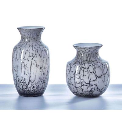 جودة Marble Stripes Large Glass Vase Centerpieces مصنع
