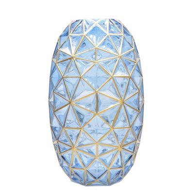 جودة Creative Handpainted Decorative Glass Vase For Wedding مصنع