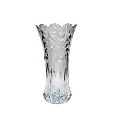 جودة Bohemian Style Crystal Embossed Pattern Decorative Glass Vase مصنع