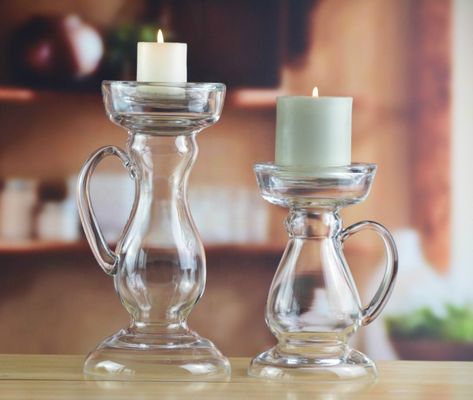 جودة New Design Hand Blown Decorative Glass Vase With Handle مصنع