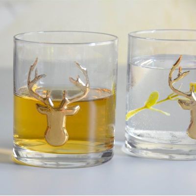 جودة Decorative Round Personalised Whisky Glass For Christmas مصنع