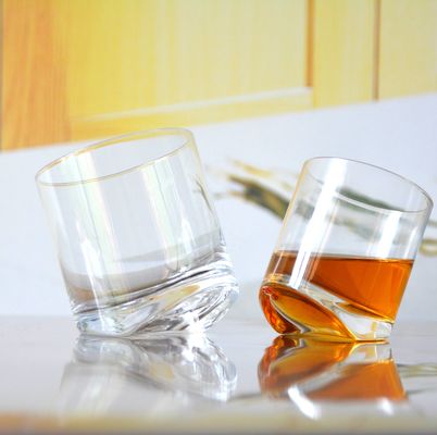 جودة Lead Free Slanted Bottom Round Whiskey Tasting Glasses مصنع