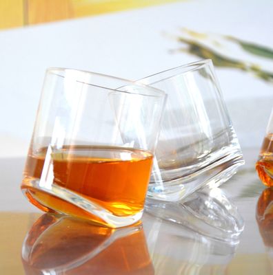 جودة Lead Free Slanted Bottom Round Whiskey Tasting Glasses مصنع