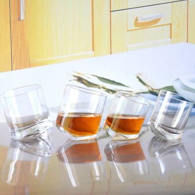 جودة Lead Free Slanted Bottom Round Whiskey Tasting Glasses مصنع