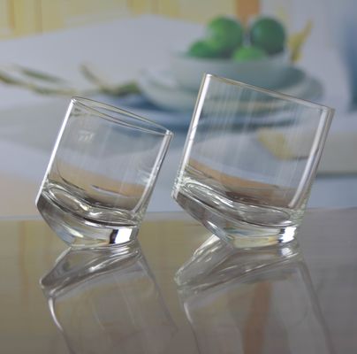 جودة Lead Free Slanted Bottom Round Whiskey Tasting Glasses مصنع