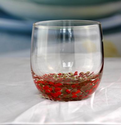 جودة Gold Stone Bottom Glass SGS 300ml Handmade Whiskey Glass مصنع