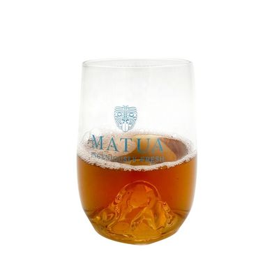 جودة 14 Oz Whiskey Glasses With Creative Ice Montain Bottom مصنع