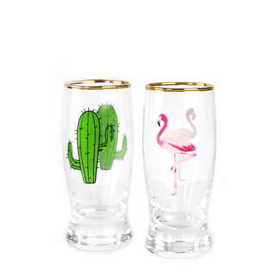 جودة Color Decal Printed Unique Shot Glasses مصنع