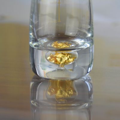 جودة Gold Foil Bottom Shot Glass Set مصنع