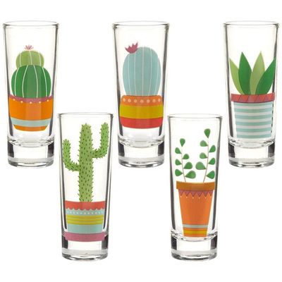 جودة Colorful Print Unique Shot Glasses For Tequila Fiesta مصنع