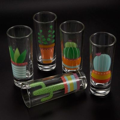 جودة Colorful Print Unique Shot Glasses For Tequila Fiesta مصنع