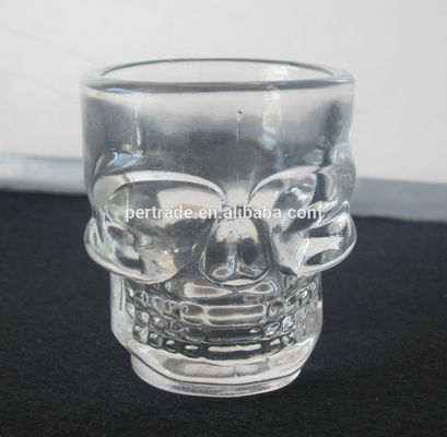 جودة Machine Made Embossed Skull 1.5 Oz Shot Glasses مصنع