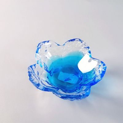 جودة Ins Cherry Blossom Glass Sauce Plates For Dinner Table مصنع