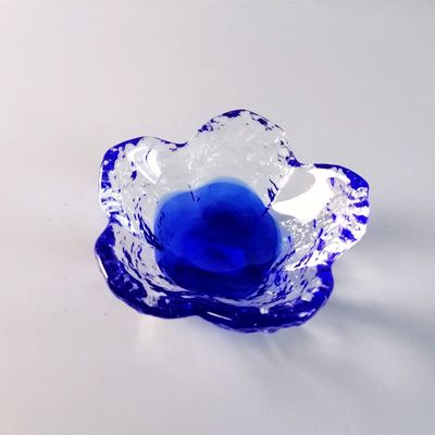 جودة Ins Cherry Blossom Glass Sauce Plates For Dinner Table مصنع