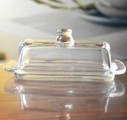 جودة Rectangle Cake Glass Charger Plates With Cover مصنع