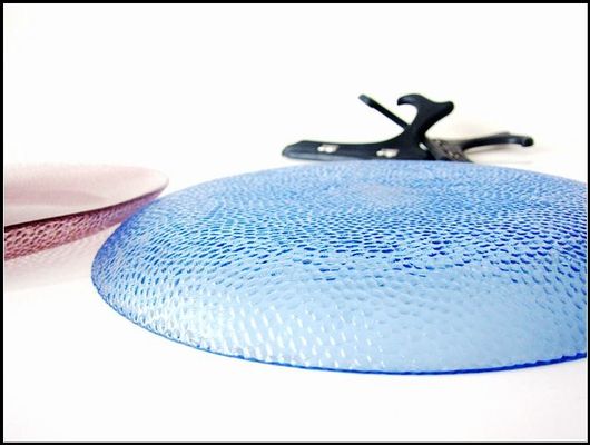 جودة 10 Inch Transparent Edge Tinting Color Glass Charger Plates مصنع