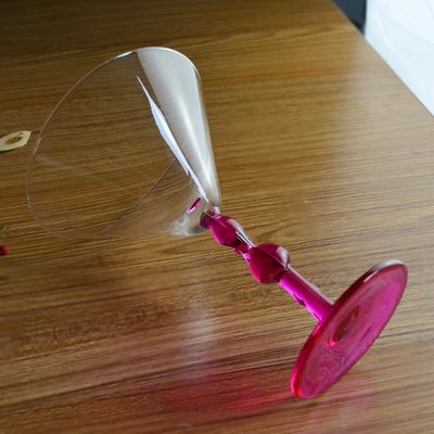 جودة Pink Color  Flamingo Shaped Stem Cocktail Crystal Glasses مصنع
