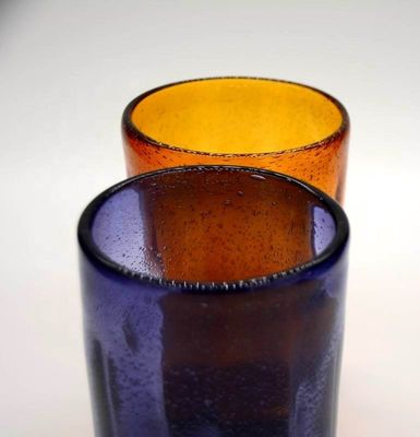 جودة Round Thicker Wall Mexican Bubble Crystal Cocktail Glasses مصنع