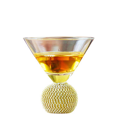 جودة Golden Bottom Crystal Cocktail Glasses مصنع