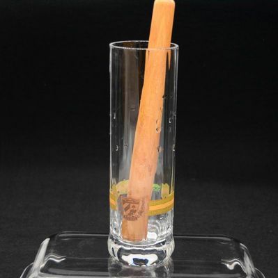 جودة 8" Cylinder Crystal Cocktail Glasses With Wood Pestle مصنع