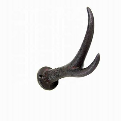 جودة Deer Antler Cast Iron Wall Hooks Cast Iron Crafts Rust مصنع