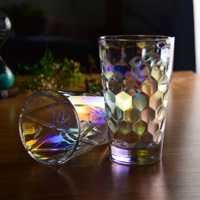 جودة Iridescent Honeycomb Tumbler Drinking Glasses For Bar مصنع