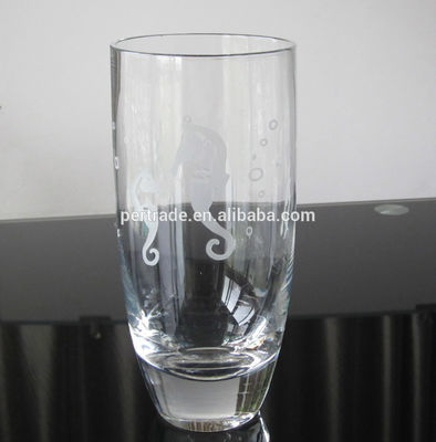 جودة Heavy Duty Tumbler Drinking Glasses With Decorated Pattern مصنع