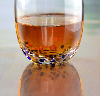 جودة Red Stars Bottomed Creative Macadam Tumbler Drinking Glasses مصنع