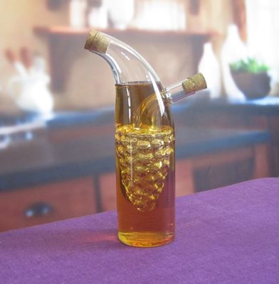 جودة Double Layer Grape Shape Glass Canister With Lid For Oil مصنع