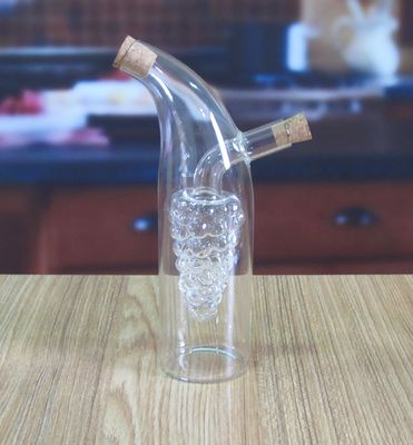 جودة Double Layer Grape Shape Glass Canister With Lid For Oil مصنع