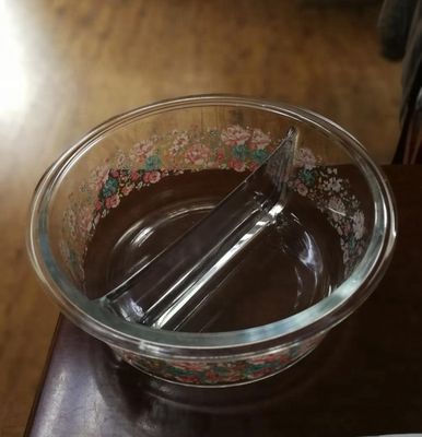 جودة Two Pots Borosilicate Clear Glass Storage Jars , Glass Bowls With Lids مصنع