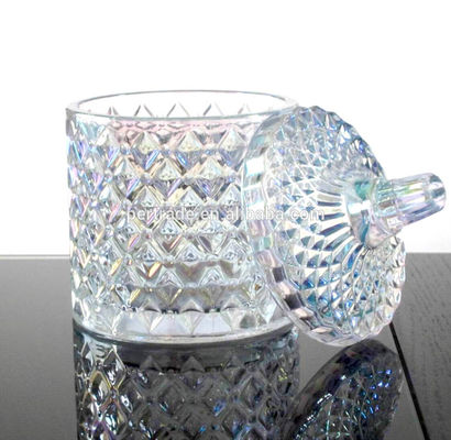 جودة Glass Storage Jars With Lid For Wax مصنع