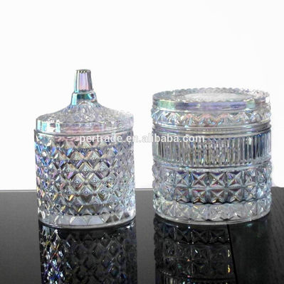 جودة Glass Storage Jars With Lid For Wax مصنع