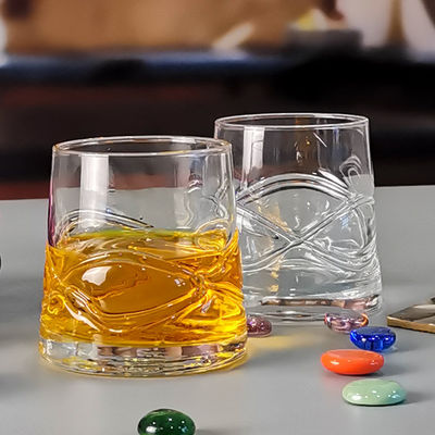 جودة Inlaid Arc Design Handmade Whiskey Glass مصنع