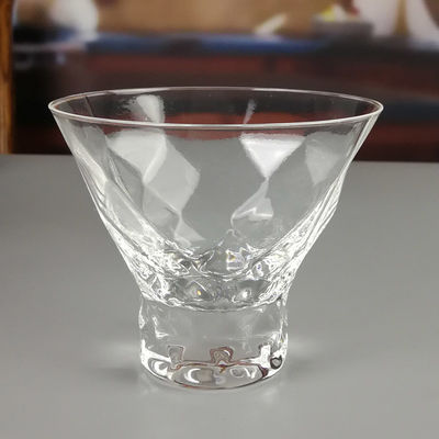 جودة Lead Free Crystal Cocktail Glasses With Optical Diamonds Design مصنع