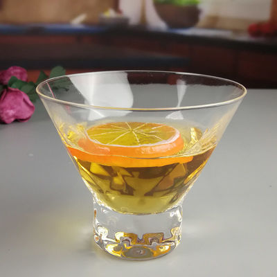جودة Lead Free Crystal Cocktail Glasses With Optical Diamonds Design مصنع