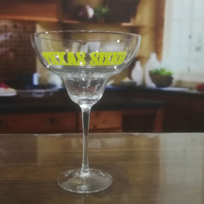 جودة LFGB 850ml Margarita Giant Crystal Cocktail Glasses مصنع