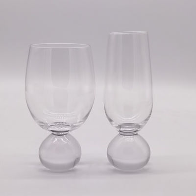 جودة Ball Stemmed Lead Free Crystal Highball Tumblers For Champagne مصنع